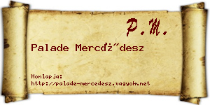 Palade Mercédesz névjegykártya